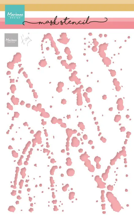 Marianne Design Mask Stencil - Tiny's Spilled Paint 1