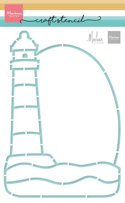 Marianne Design Craft Stencil - Lighthouse By Marleen 1