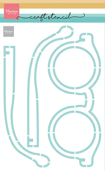 Marianne Design Craft Stencil - Glasses 1
