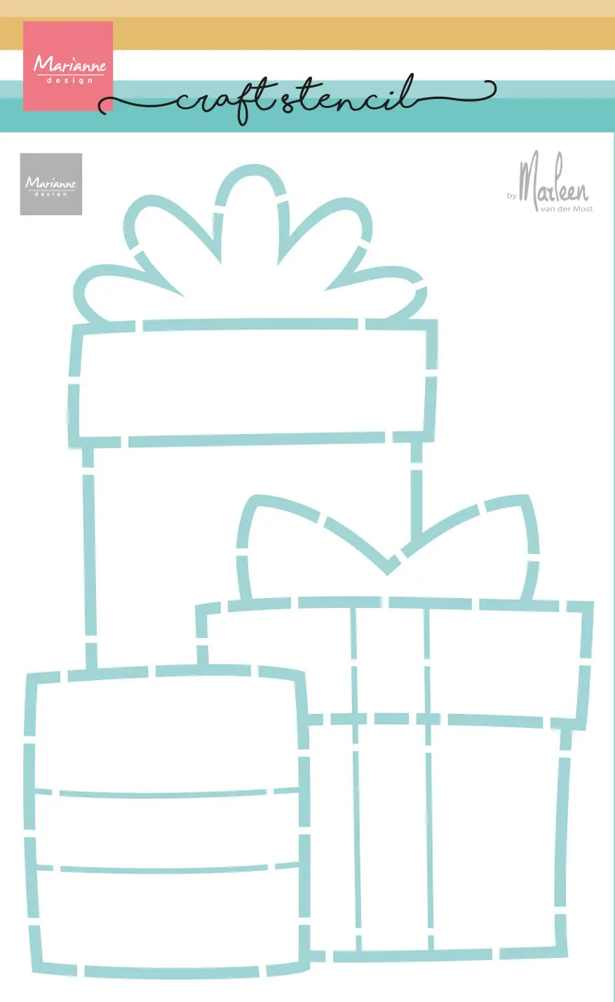 Marianne Design Craft Stencil - Presents By Marleen 1