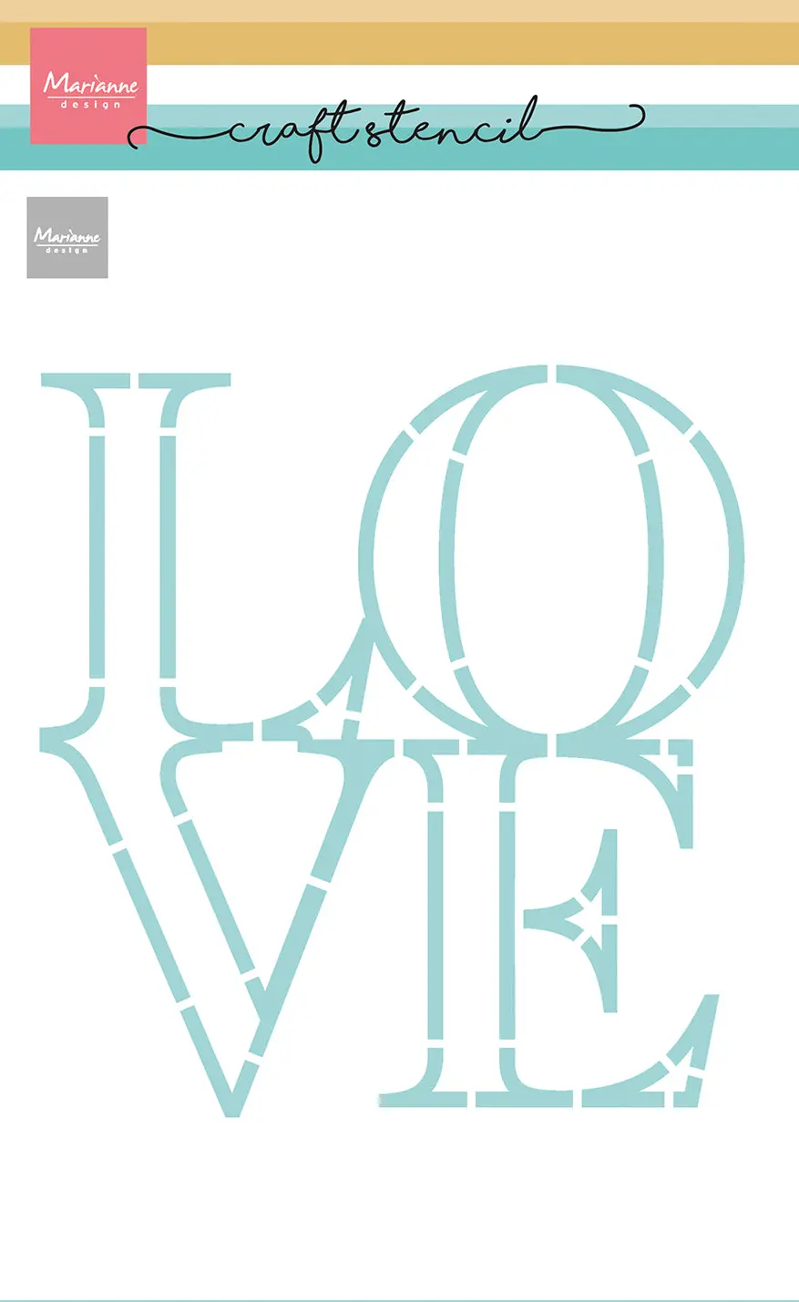 Marianne Design Craft Stencil - Love 1