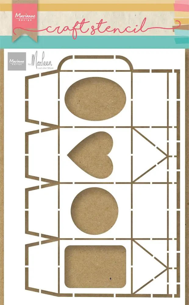 Marianne Design Craft Stencil - Milk Karton By Marleen 1