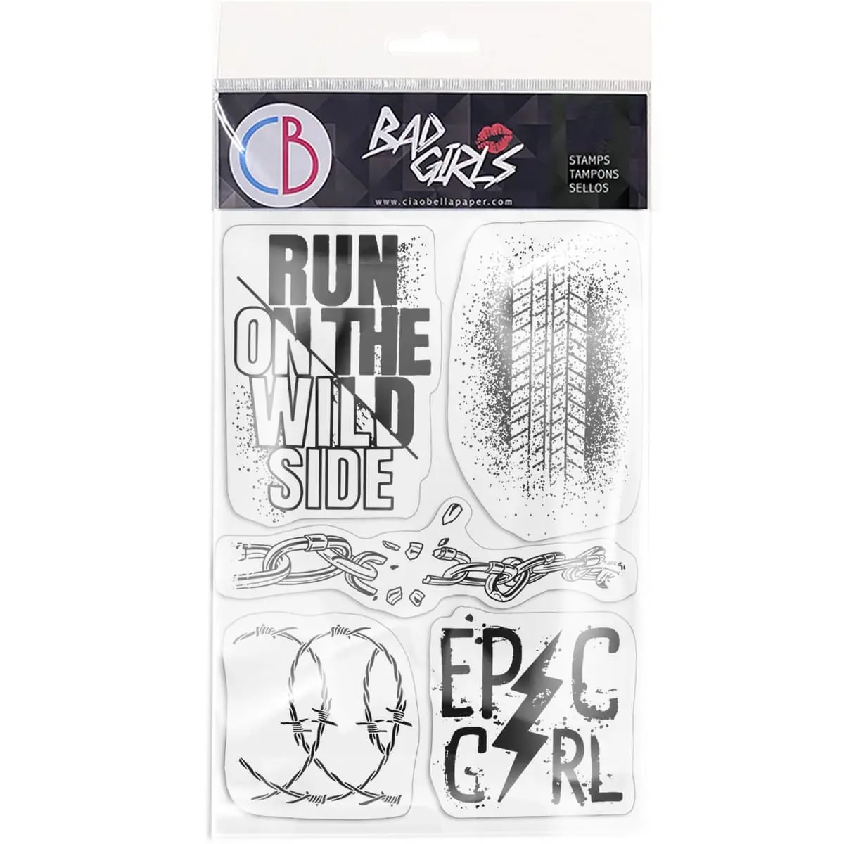 Ciao Bella Clear Stamp Set 4"X6" Epic Girl 1