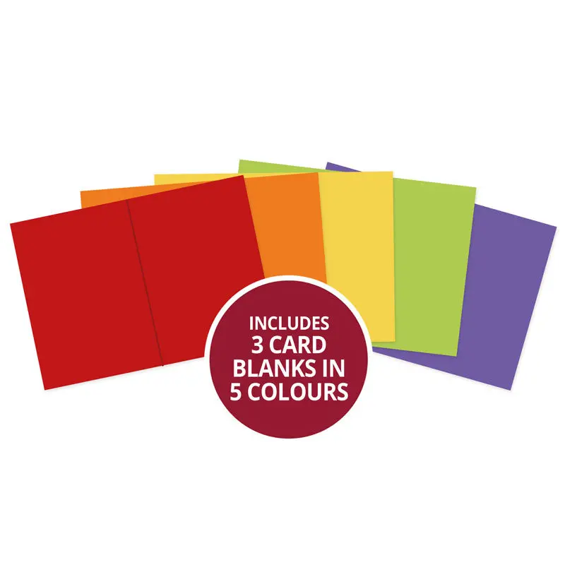 Adorable Scorable Pre-Scored Card Blanks - A5 Brights Selection 1