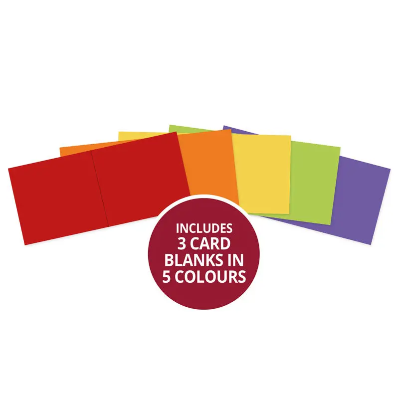 Adorable Scorable Pre-Scored Card Blanks - 6" X 6" Brights Selection 1