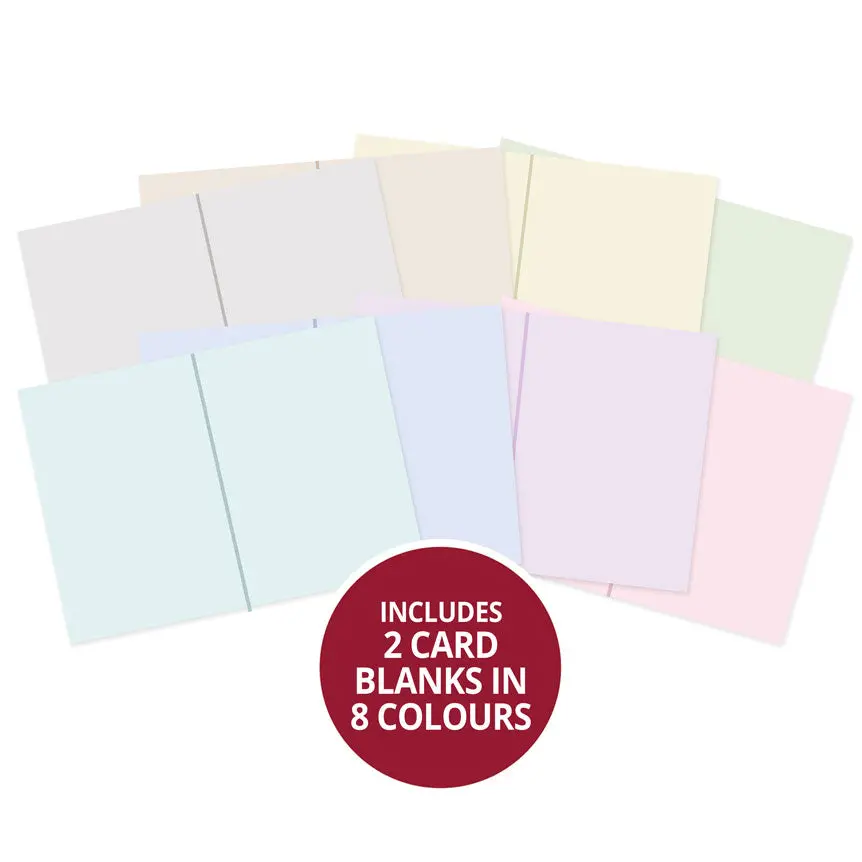 Adorable Scorable Pre-Scored Card Blanks - A Touch Of Colour 7" X 5" 1