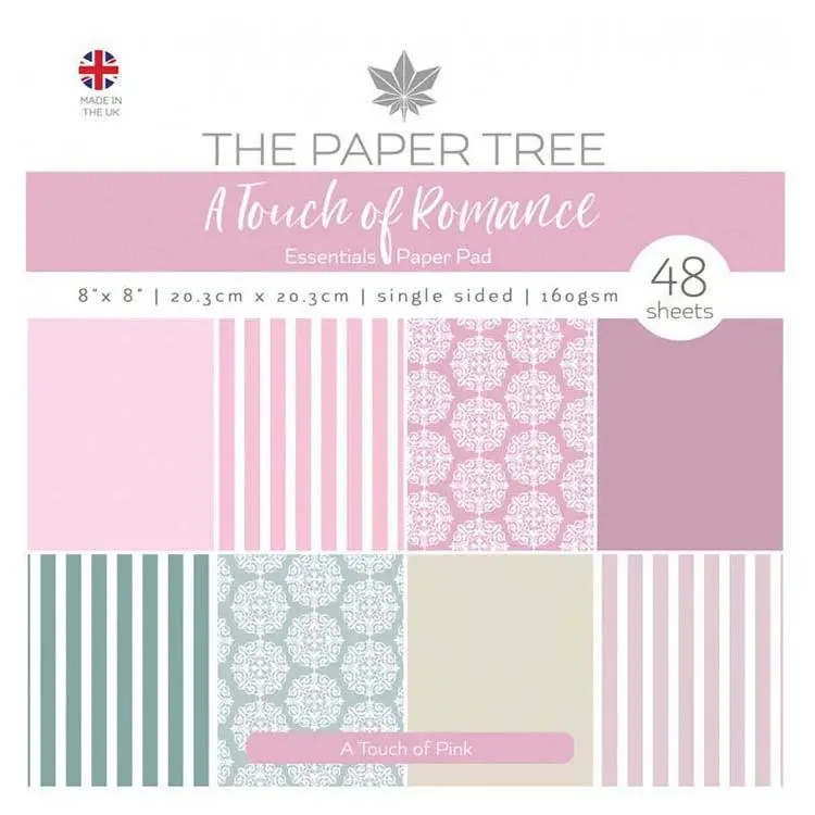 The Paper Tree A Touch Of Romance 8X8 Essentials Pad - A Touch Of Pink 1