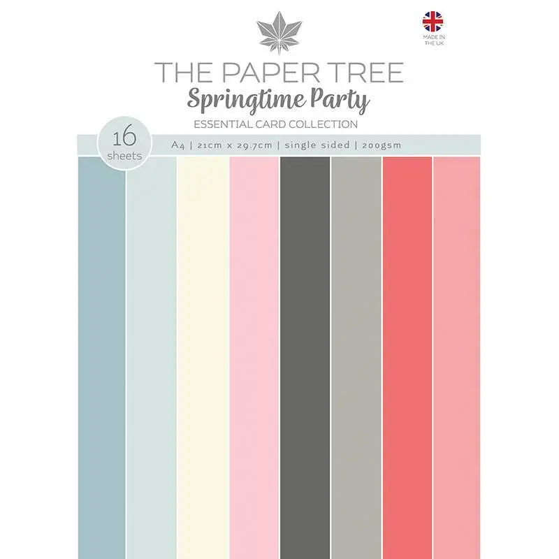The Paper Tree Springtime Party A4 Essential Colour Card 1