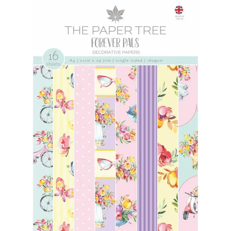The Paper Tree Forever Pals A4 Backing Papers 1