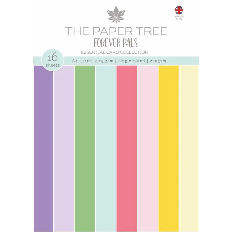 The Paper Tree Forever Pals A4 Essential Colour Card 1
