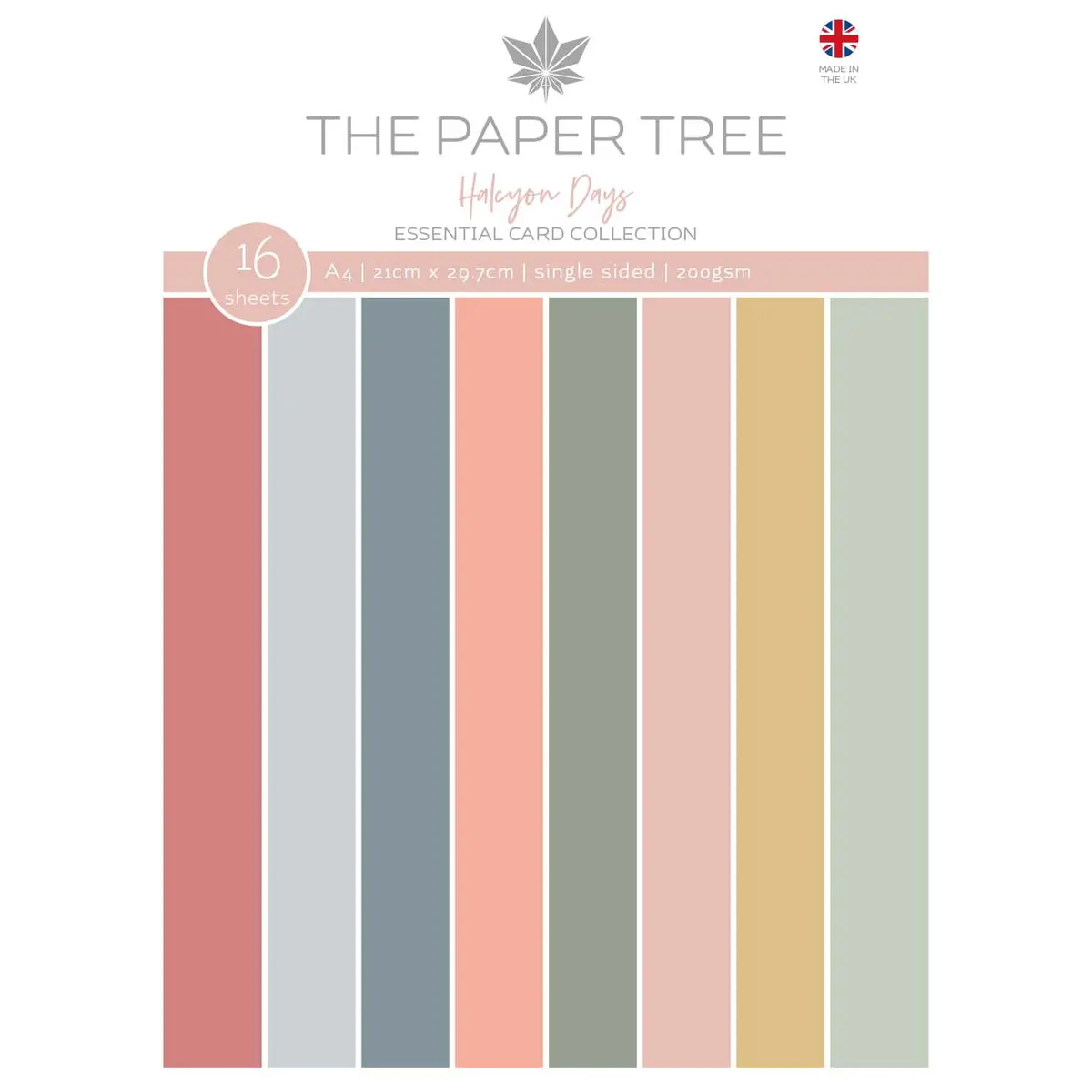 The Paper Tree Halcyon Days A4 Essential Colour Card 1