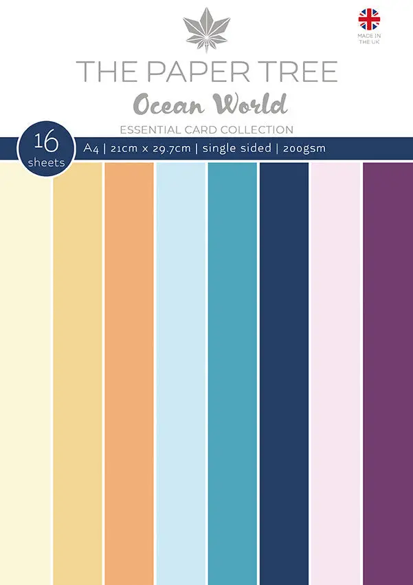 The Paper Tree Ocean World A4 Essential Colour Card 1