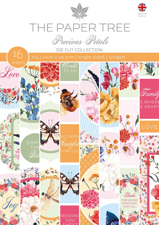 The Paper Tree Precious Petals A4 Die Cut Sheets 1