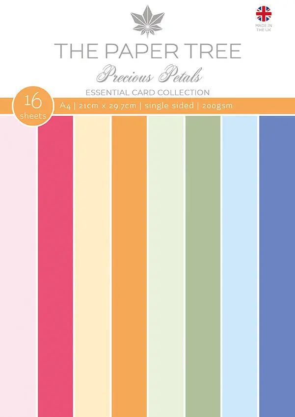 The Paper Tree Precious Petals A4 Essential Colour Card 1