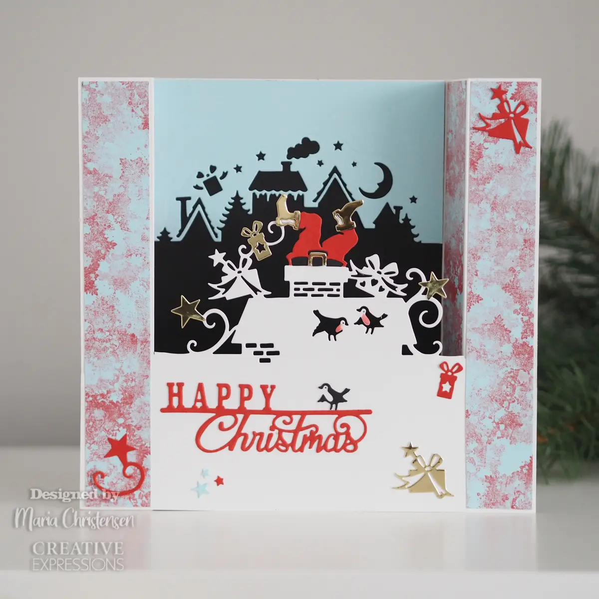 Creative Expressions Paper Cuts Look Out Santa's About Double Edger Craft Die 2