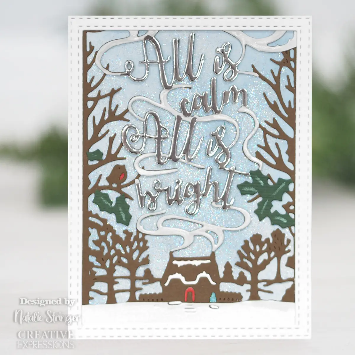 Creative Expressions Paper Panda All Is Calm All Is Bright Craft Die 2