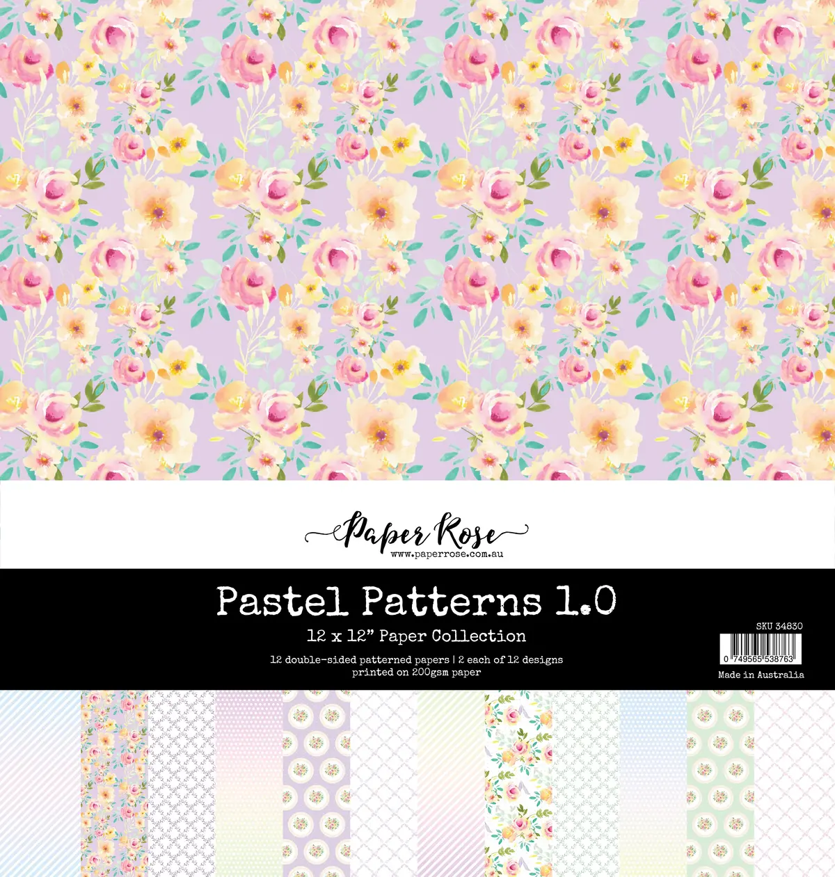 Pastel Patterns 1.0 12X12 Paper Collection 34830 1
