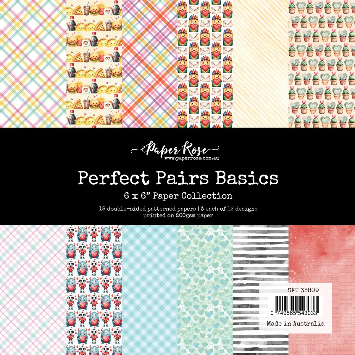 Perfect Pairs Basics 6X6 Paper Collection 35809 1
