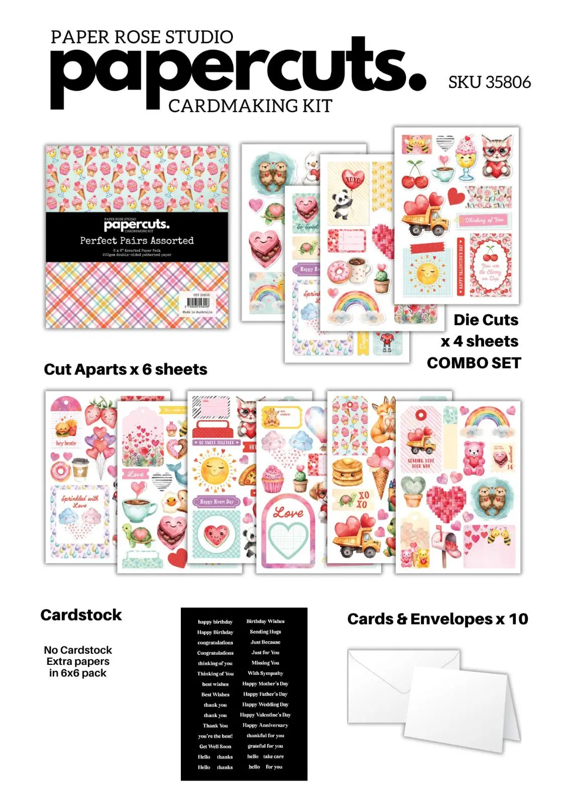 Perfect Pairs Papercuts Cardmaking Kit 35806 1