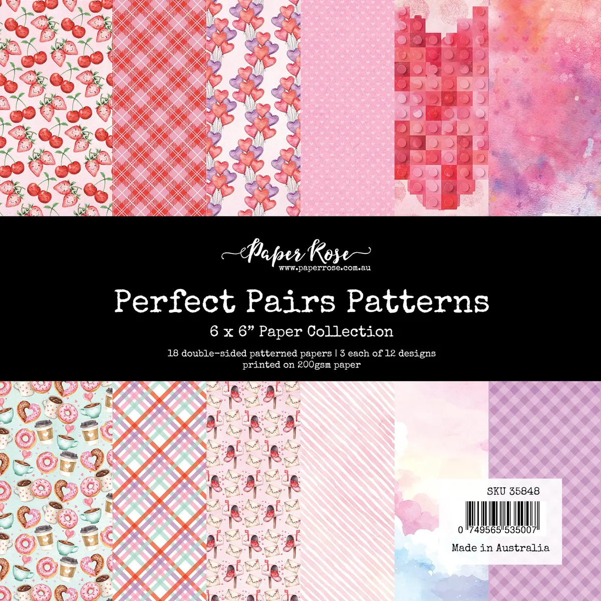 Perfect Pairs Patterns 6X6 Paper Collection 35848 1