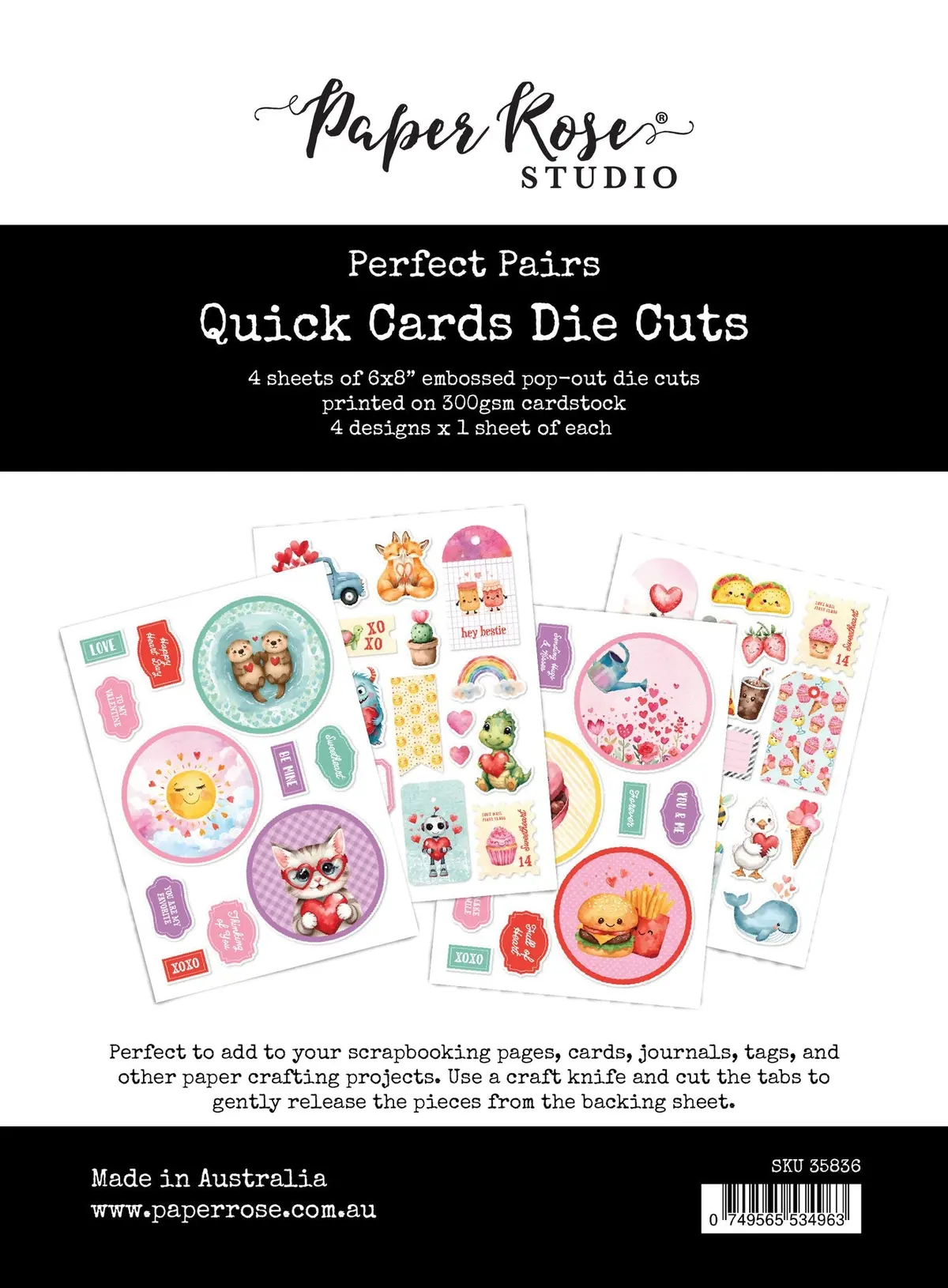 Perfect Pairs 6X8 Quick Cards Die Cuts 35836 1