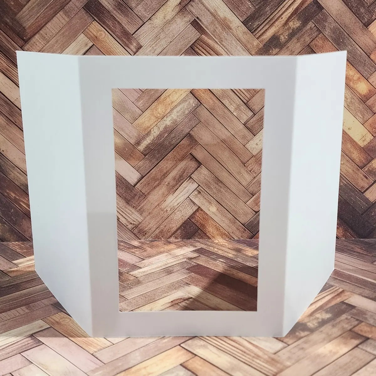 Rectangle Window Tri Fold White Card Bases - 105 X 148Mm - 10 Pieces 34593 1