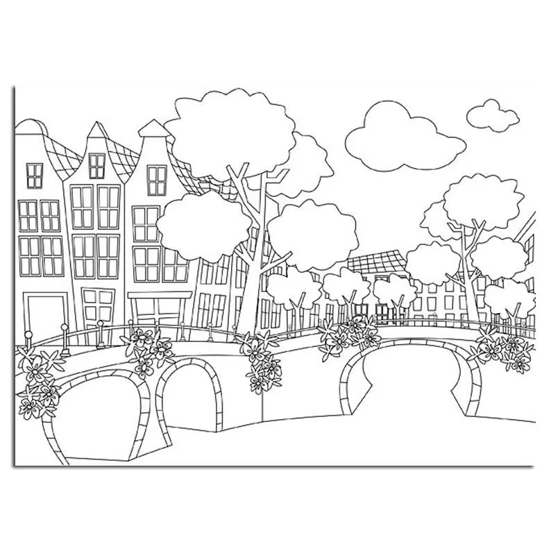Picture Embossing Folder - Canals 1