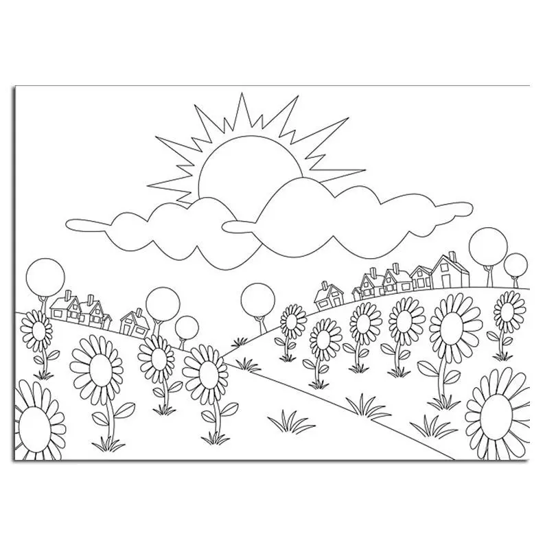 Picture Embossing Folder Summer Flowers 1