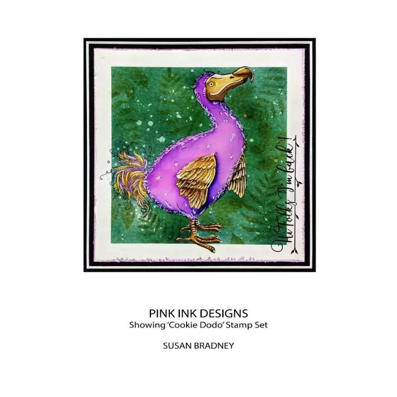 Pink Ink Designs Cookie Dodo 6 In X 8 In Clear Stamp Set 2