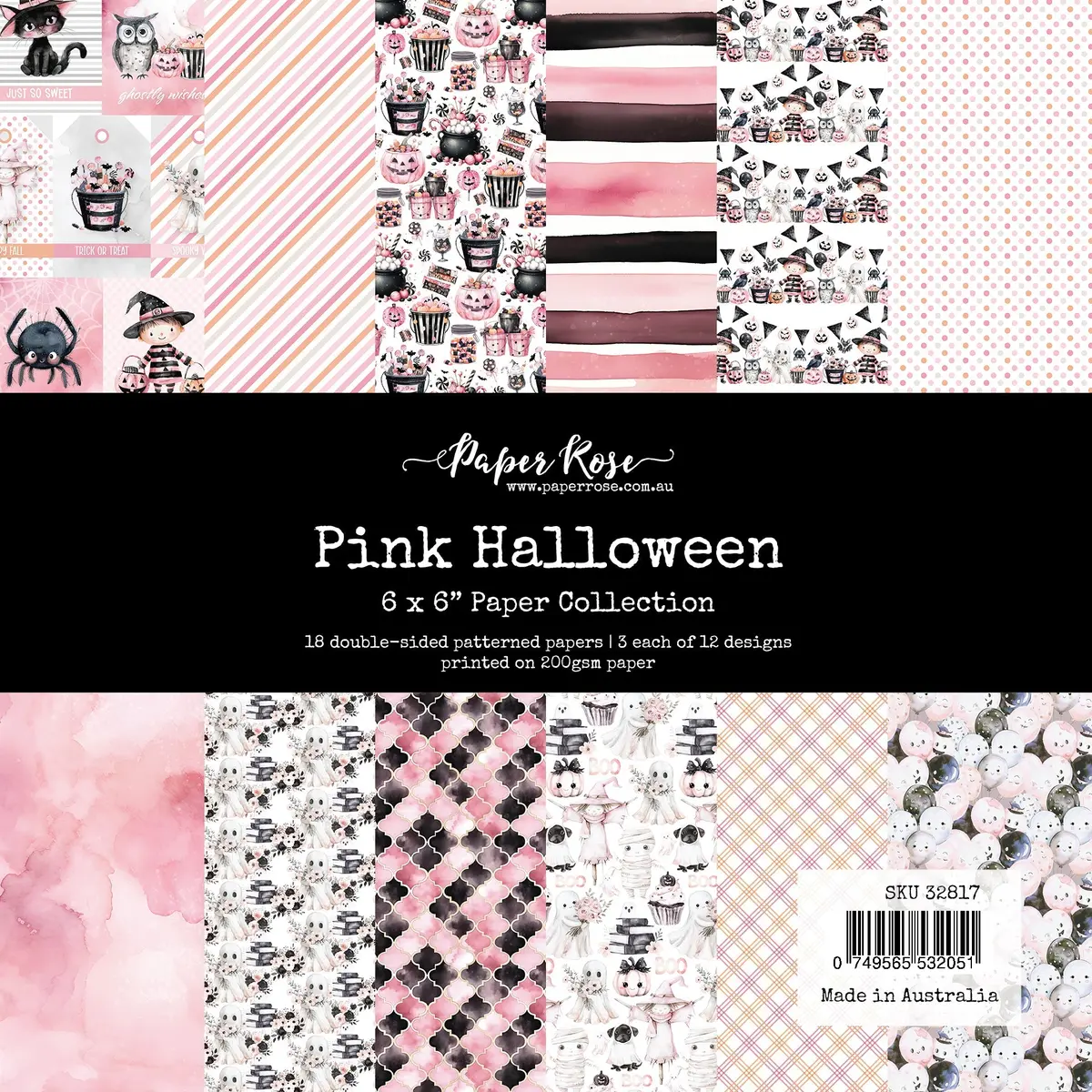 Pink Halloween 6X6 Paper Collection 32817 1
