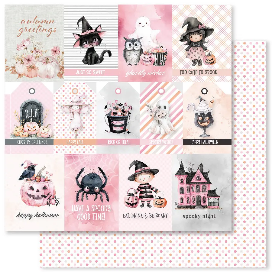 Pink Halloween A 12X12 Paper (12Pc Bulk Pack) 32799 1