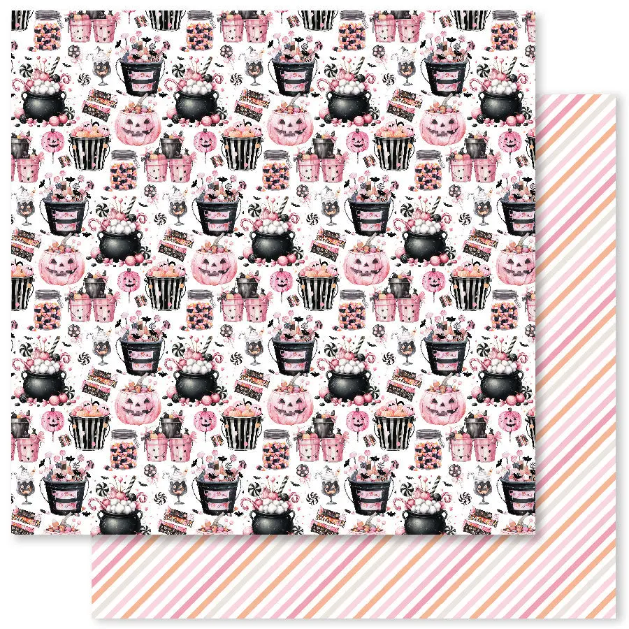 Pink Halloween B 12X12 Paper (12Pc Bulk Pack) 32802 1