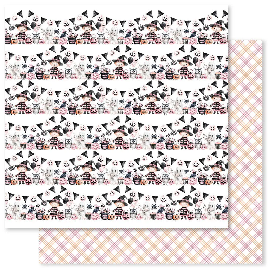 Pink Halloween D 12X12 Paper (12Pc Bulk Pack) 32808 1