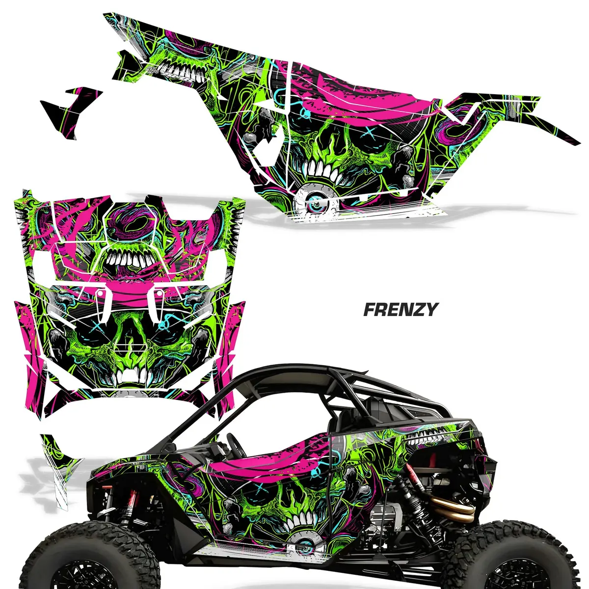 Polaris Rzr Pro R & Pro S & Pro Xp 2Dr Utv 2025-2026 Graphics Kit 1