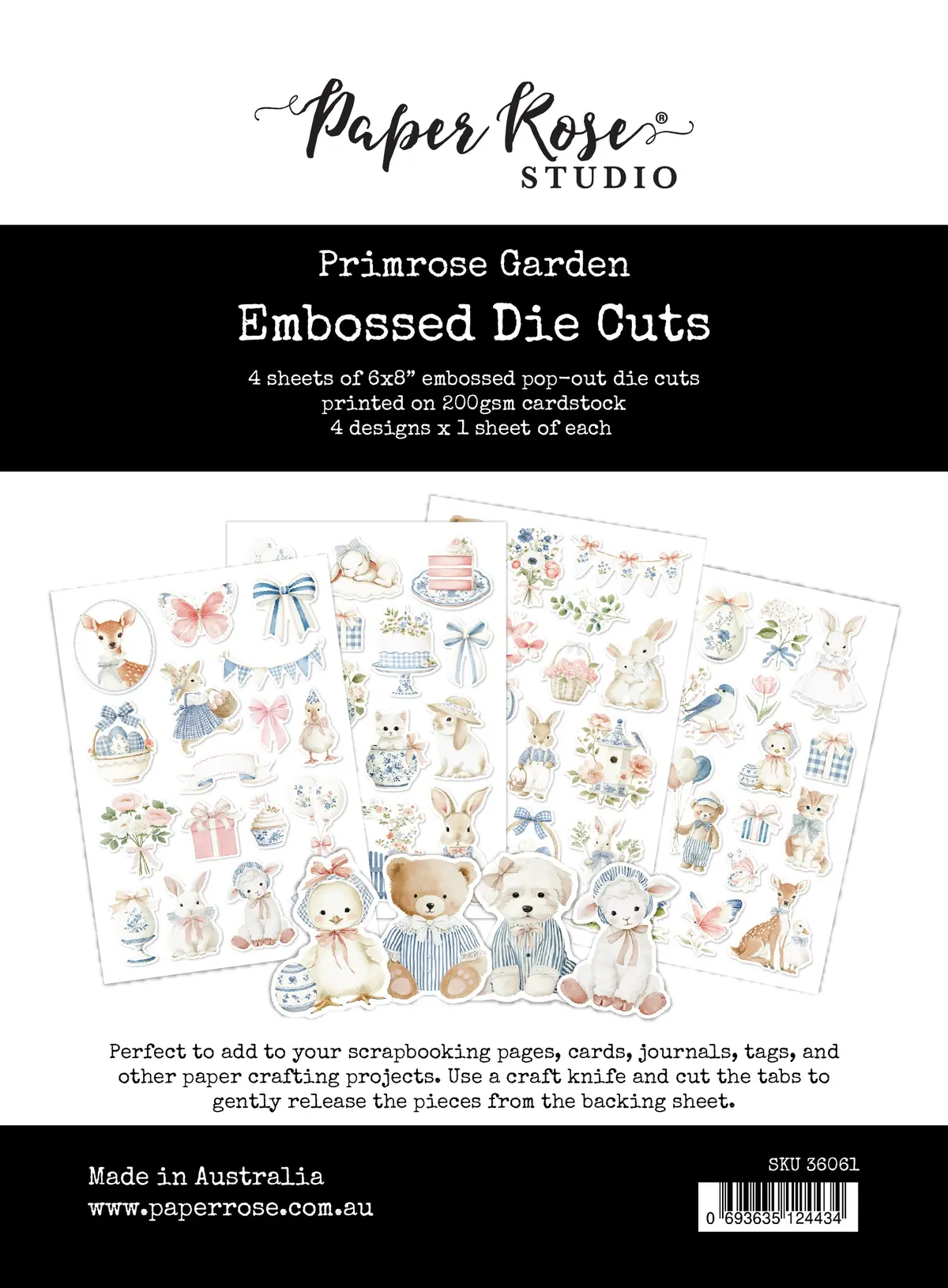Primrose Garden Easter 6 X 8" Embossed Die Cuts 36061 1