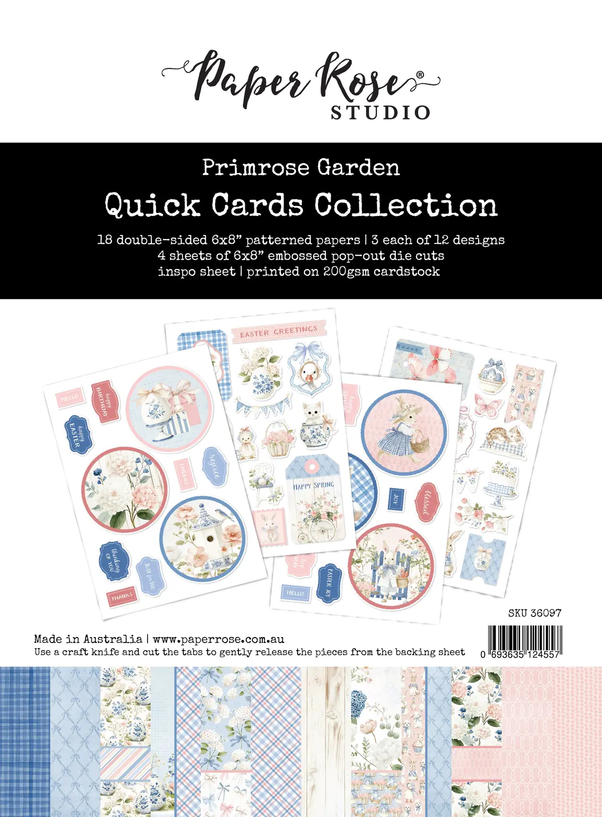 Primrose Garden Easter 6X8" Quick Cards Kit 36097 1