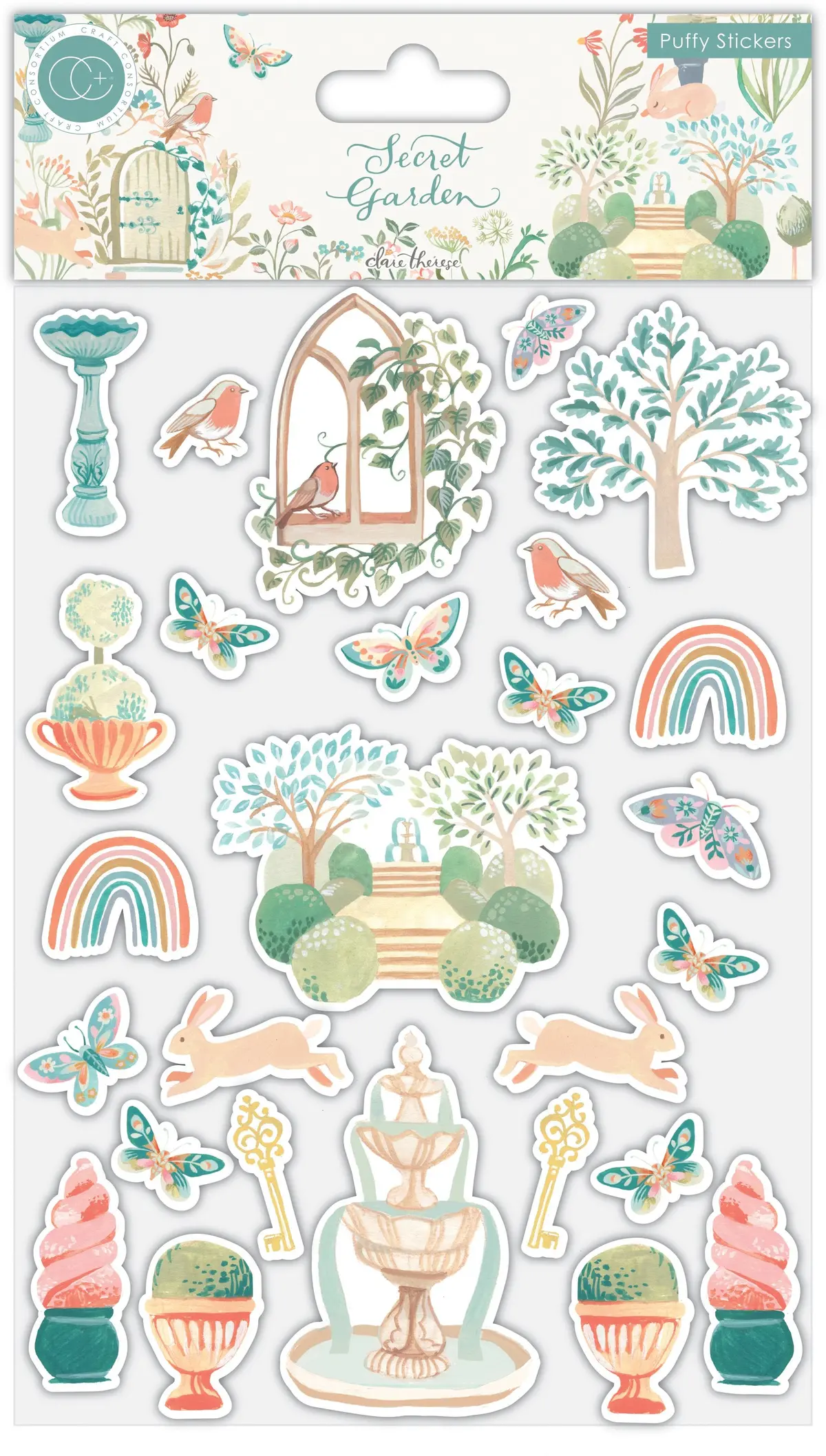 Secret Garden - Puffy Stickers 1