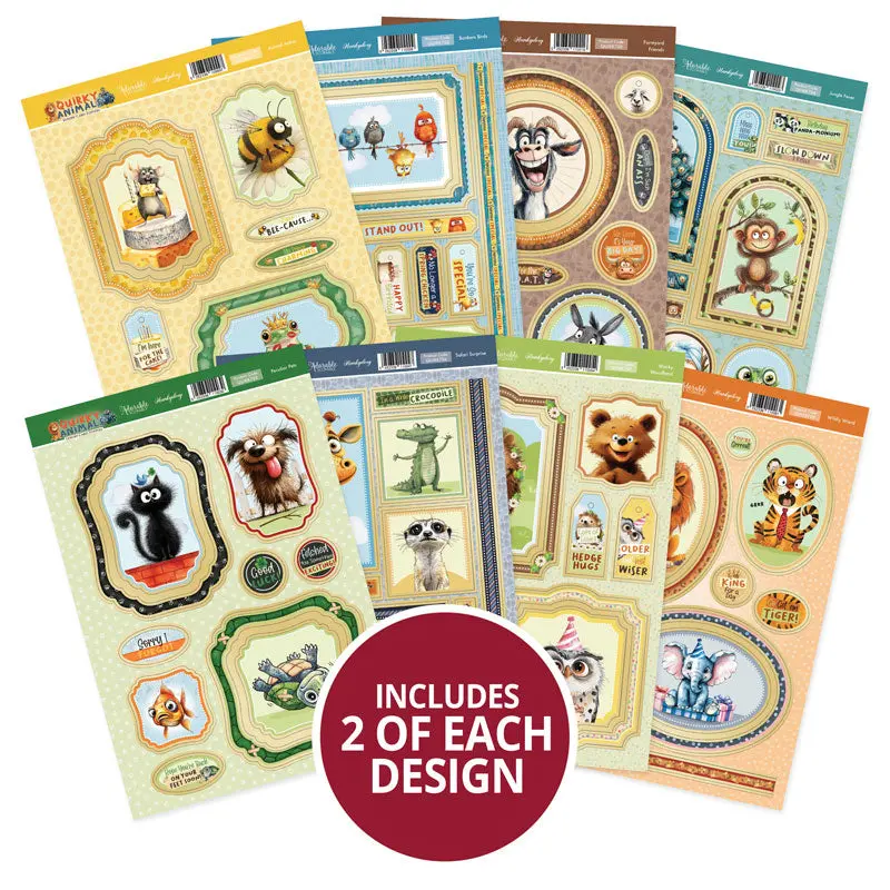 Quirky Animals Card Topper Kit 1