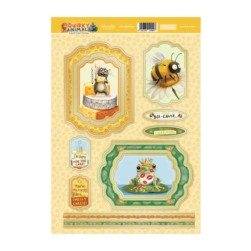 Animal Antics Luxury Card Topper Sheet 1