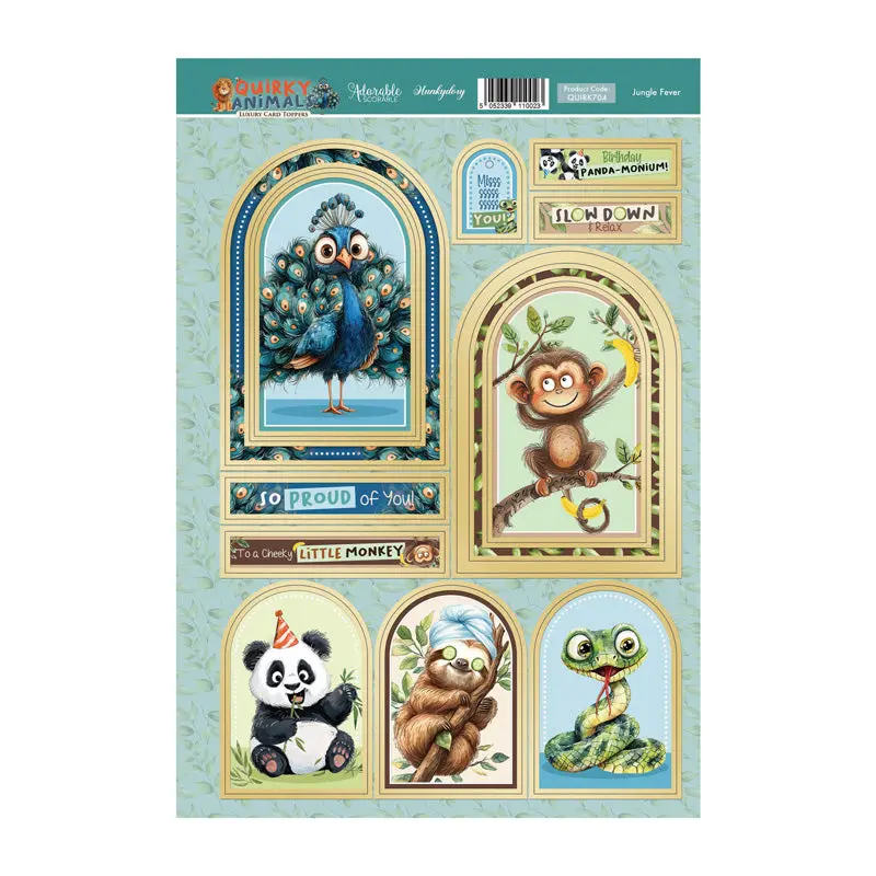 Jungle Fever Luxury Card Topper Sheet 1