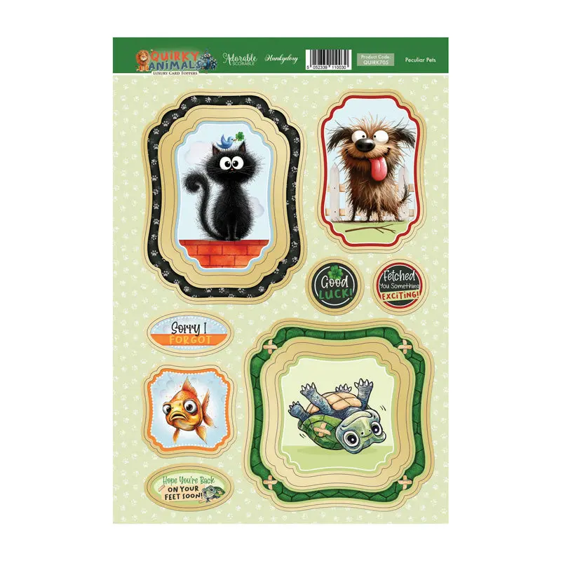 Peculiar Pets Luxury Card Toppers Sheet 1