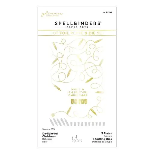 De-Light-Ful Christmas Glimmer Hot Foil Plate & Die Set From The De-Light-Ful Christmas Collection By Yana Smakula 1