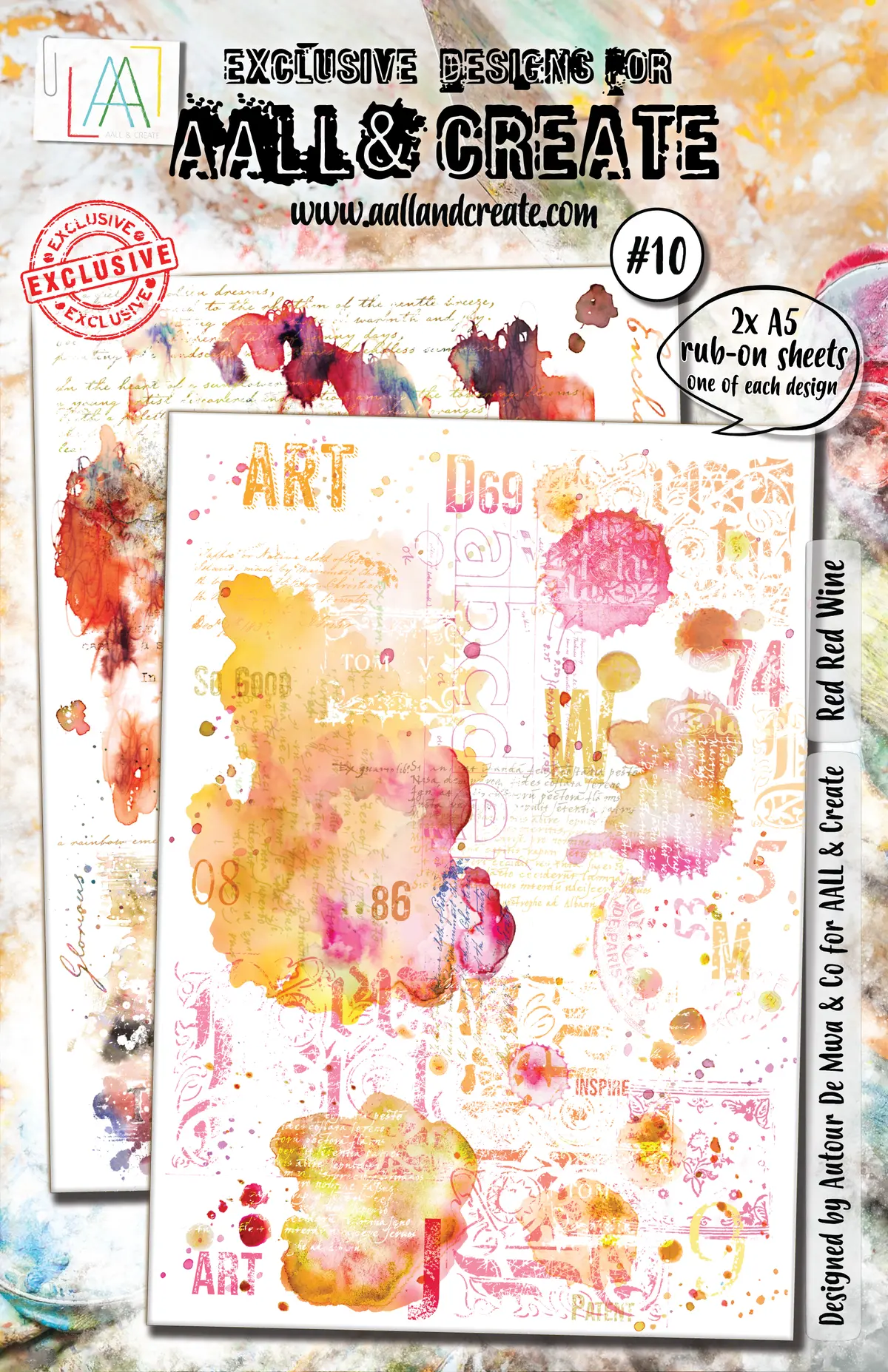 Aall And Create Rub-Ons - Red Red Wine 1