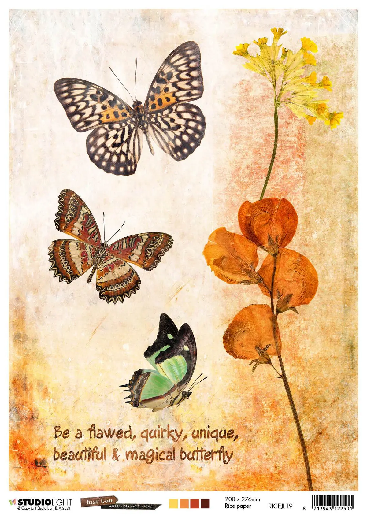 Just Lou Rice Paper Butterfly Collection 210X297mm Nr.19 1