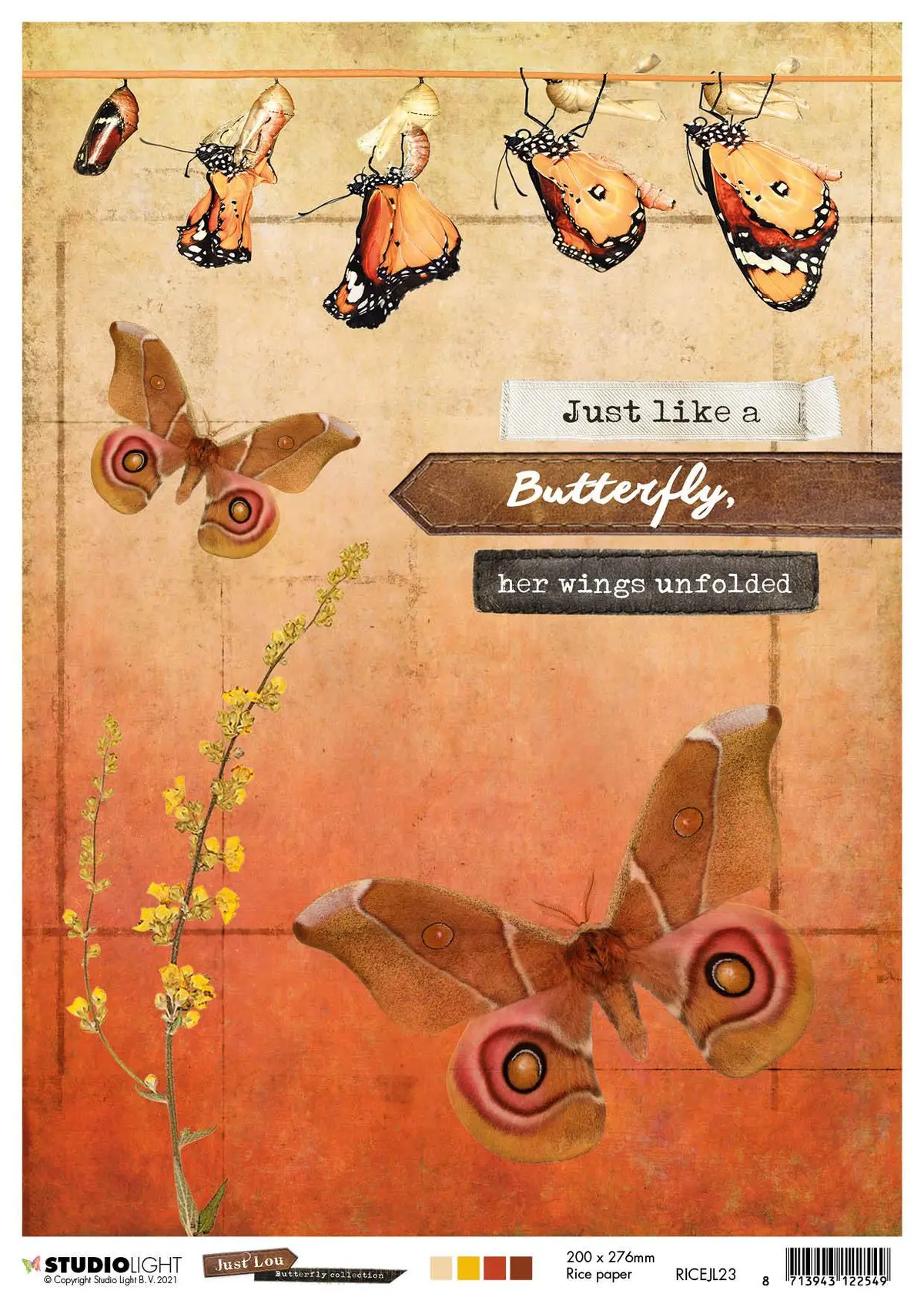 Just Lou Rice Paper Butterfly Collection 210X297mm Nr.23 1