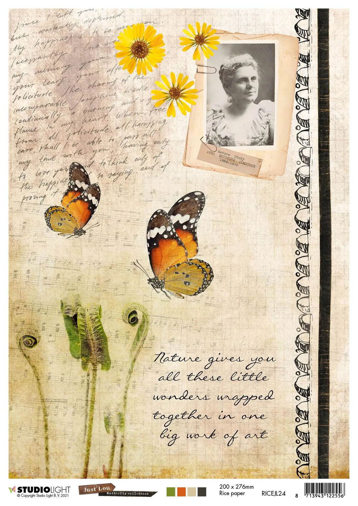 Just Lou Rice Paper Butterfly Collection 210X297mm Nr.24 1