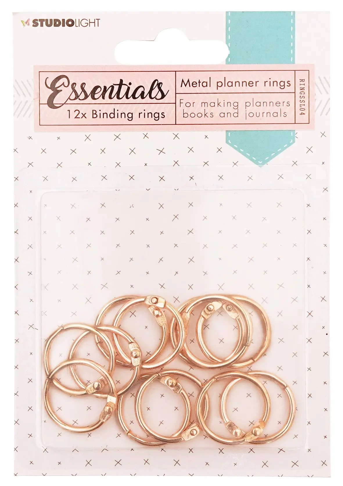Binding Rings Rose Planner Essentials 23Mm 12 Pc Nr.4 1