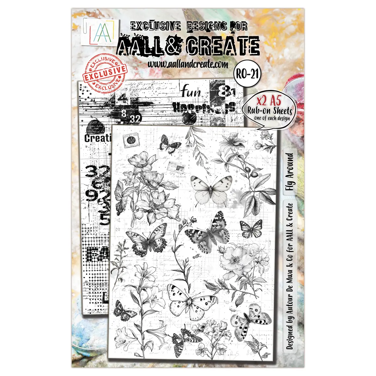 Aall And Create - A5 Rub-Ons - Fly Around 1