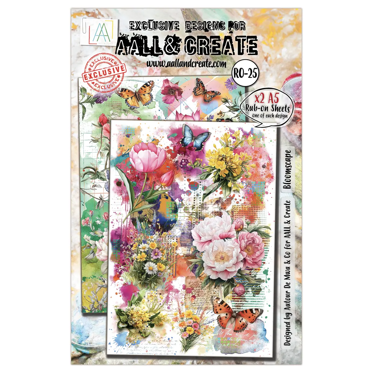 Aall And Create - A5 Rub-Ons - Bloomscape 1
