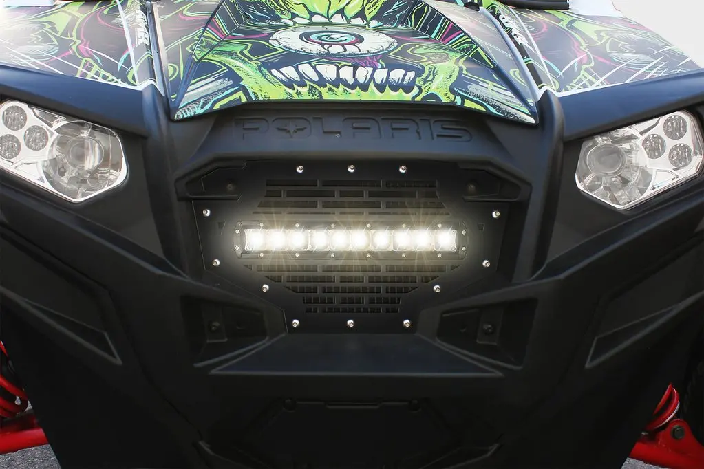Custom Grille For Polaris Rzr 900 & Rzr 800 With Led Light Bar (2011-2014) - Bricks 1